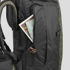 Sac à Dos De Trekking Et Voyage 60 L - TRAVEL 100 -Sportmania sac a dos 60 litres de trek voyage travel 100 kaki 9
