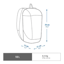 Quechua Sac à Dos De Randonnée 10L - NH Arpenaz 100 -Sportmania sac a dos de randonnee nature nh100 10 litres 2