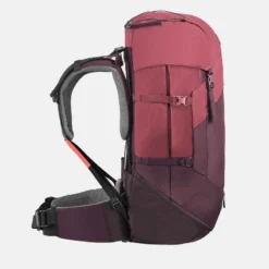 Sac à Dos De Trekking Femme 50 L - MT 100 EASYFIT -Sportmania sac a dos de trekking en montagne femme trek 100 easyfit 50l rouge jed 2