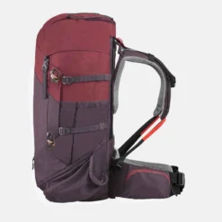 Sac à Dos De Trekking Femme 50 L - MT 100 EASYFIT -Sportmania sac a dos de trekking en montagne femme trek 100 easyfit 50l rouge jed 5