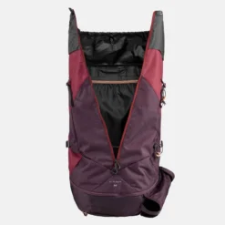 Sac à Dos De Trekking Femme 50 L - MT 100 EASYFIT -Sportmania sac a dos de trekking en montagne femme trek 100 easyfit 50l rouge jed 6