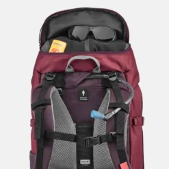 Sac à Dos De Trekking Femme 50 L - MT 100 EASYFIT -Sportmania sac a dos de trekking en montagne femme trek 100 easyfit 50l rouge jed 8