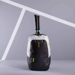 SAC A DOS TENNIS ARTENGO 500 BP NOIR GRIS CLAIR -Sportmania sac tennis artengo 500 bp noir gris clair 2