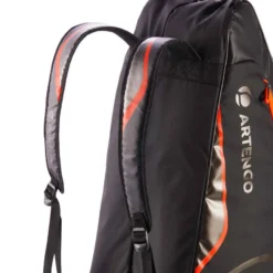 SAC TENNIS ARTENGO 530 L NOIR ORANGE -Sportmania sac tennis artengo 530 l noir orange 13