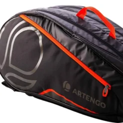 SAC TENNIS ARTENGO 530 L NOIR ORANGE -Sportmania sac tennis artengo 530 l noir orange 6