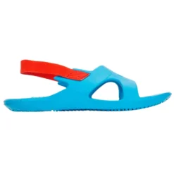 Chaussure Sandale Piscine Enfant SLAP 100 BASICBleu Rouge -Sportmania sandales de piscine garcon slap 100 bleu rouge 2