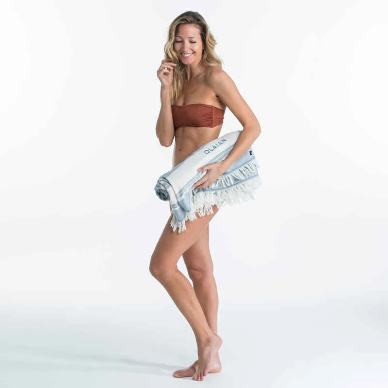 SERVIETTE PONCHO XXL 190x190 Cm Bleu 12 SERVIETTE PONCHO XXL 190x190 Cm Bleu – Image 12