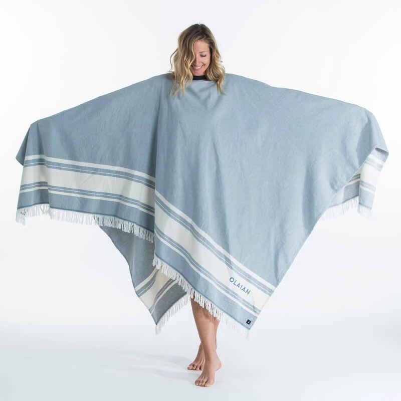 SERVIETTE PONCHO XXL 190x190 Cm Bleu 13 SERVIETTE PONCHO XXL 190x190 Cm Bleu – Image 13