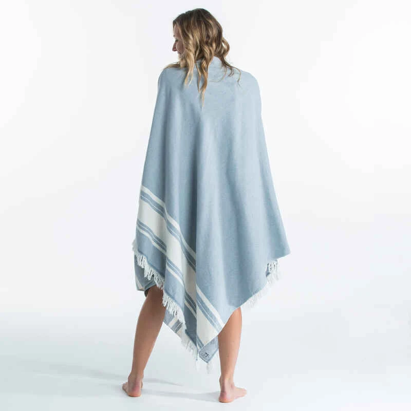 SERVIETTE PONCHO XXL 190x190 Cm Bleu 3 SERVIETTE PONCHO XXL 190x190 Cm Bleu – Image 3