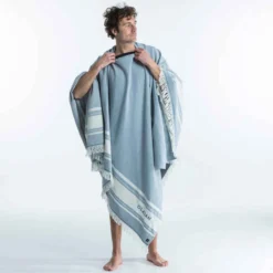 SERVIETTE PONCHO XXL 190x190 Cm Bleu 22 SERVIETTE PONCHO XXL 190x190 Cm Bleu -Sportmania serviette poncho xxl 190x190 cm 3