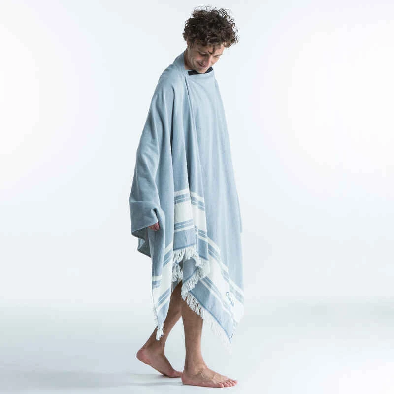 SERVIETTE PONCHO XXL 190x190 Cm Bleu 7 SERVIETTE PONCHO XXL 190x190 Cm Bleu – Image 7