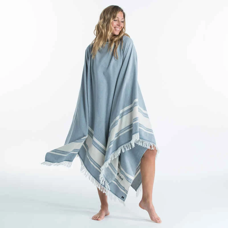 SERVIETTE PONCHO XXL 190x190 Cm Bleu 8 SERVIETTE PONCHO XXL 190x190 Cm Bleu – Image 8