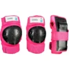 Set 3x2 Protections Roller Skate Trottinette Enfant BASIC Rose
