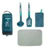 Quechua Set De Cuisine MH500 (spatule, Louche, Torchon, Planche) Camp Du Randonneur