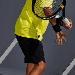 Artengo Short De Tennis Garçon - TSH900 Noir -Sportmania short 900 garcon noir 2