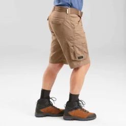 Short Cargo De Trek Voyage - TRAVEL 100 Marron Homme -Sportmania short cargo de trek voyage travel 100 kaki homme 2