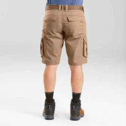 Short Cargo De Trek Voyage - TRAVEL 100 Marron Homme -Sportmania short cargo de trek voyage travel 100 kaki homme 3