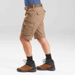 Short Cargo De Trek Voyage - TRAVEL 100 Marron Homme -Sportmania short cargo de trek voyage travel 100 kaki homme 4