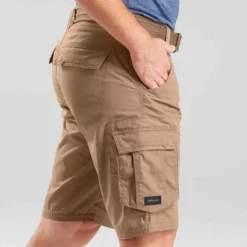 Short Cargo De Trek Voyage - TRAVEL 100 Marron Homme -Sportmania short cargo de trek voyage travel 100 kaki homme 6