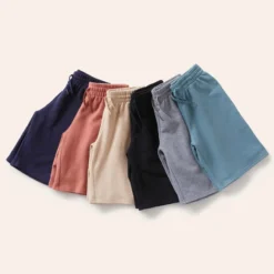 Short Coton Enfant - 500 Beige -Sportmania short coton enfant 500 gris kaki 4