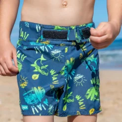 SHORT DE BAIN GARCON BLEU MARINE -Sportmania short de bain garcon bleu marine 4