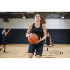 SHORT DE BASKETBALL FEMME NOIR SH100 -Sportmania short de basketball femme noir sh100 3