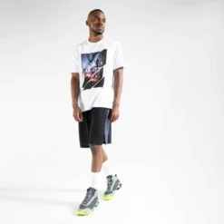 SHORT BASKETBALL HOMME / FEMME - SH500 NOIR -Sportmania short de basketball homme sh500 gris 2