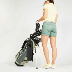 Short De Golf Femme MW500 Vert -Sportmania short de golf femme mw500 bleu marine 2