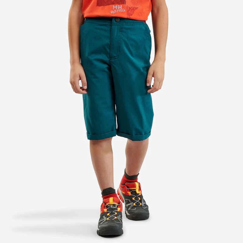 Quechua Short De Randonnée - MH100 Vert - Enfant 7-15 Ans - 2 Quechua Short De Randonnée - MH100 Vert - Enfant 7-15 Ans - – Image 2