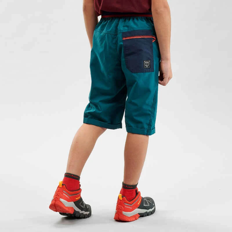 Quechua Short De Randonnée - MH100 Vert - Enfant 7-15 Ans - 3 Quechua Short De Randonnée - MH100 Vert - Enfant 7-15 Ans - – Image 3