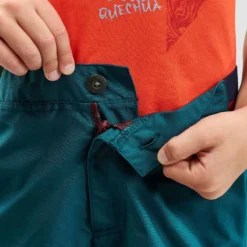 Quechua Short De Randonnée - MH100 Vert - Enfant 7-15 Ans - 17 Quechua Short De Randonnée - MH100 Vert - Enfant 7-15 Ans - -Sportmania short de randonnee mh100 gris enfant 7 15 ans 1 7