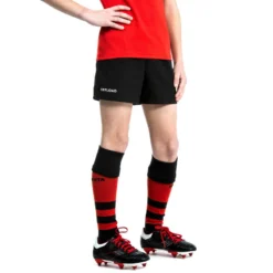 Short De Rugby R100 Avec Poches Enfant Noir -Sportmania short de rugby r100 avec poches enfant noir 4