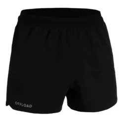 Short De Rugby R500 Homme Noir