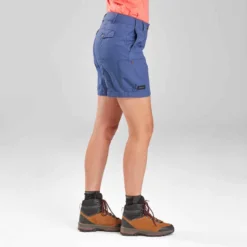 Short De Trek Voyage - TRAVEL 100 Bleu Femme -Sportmania short de trek voyage travel 100 bleu femme 2