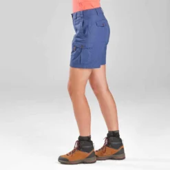 Short De Trek Voyage - TRAVEL 100 Bleu Femme -Sportmania short de trek voyage travel 100 bleu femme 4