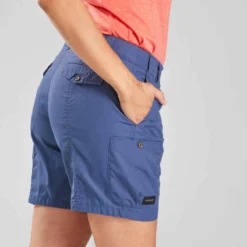 Short De Trek Voyage - TRAVEL 100 Bleu Femme -Sportmania short de trek voyage travel 100 bleu femme 6