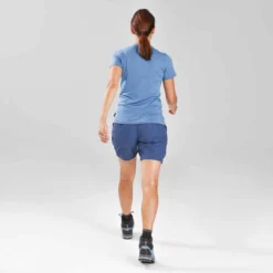 Short De Trek Voyage - TRAVEL 100 Bleu Femme -Sportmania short de trek voyage travel 100 bleu femme 9