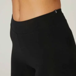 Short Cycliste Fitness Femme - 500 Noir -Sportmania short fitness femme coton slim sans poche 500 noir cycliste 3