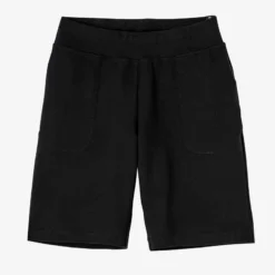Short Coton Fitness Fit+ Coupe Droite Noir -Sportmania short regular fit 500 femme noir 4