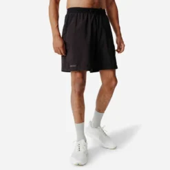 Kalenji Short Running Respirant 2 En 1 Homme - Dry 550 Noir -Sportmania short running respirant 2 en 1 homme dry 550 noir 2