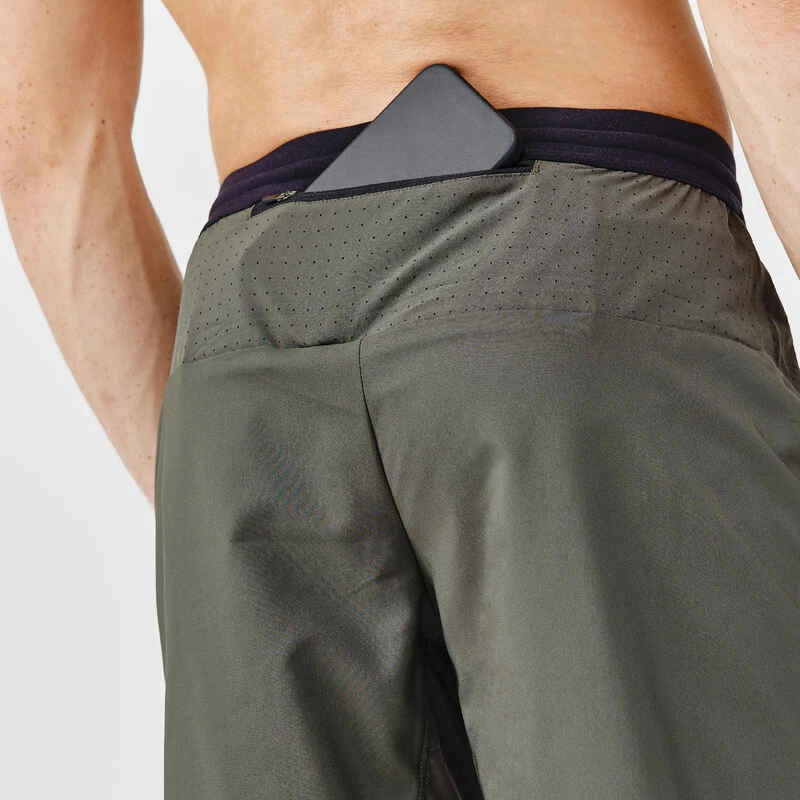 Kalenji Short Running Respirant Homme - Dry+ Olive Noire 4 Kalenji Short Running Respirant Homme - Dry+ Olive Noire – Image 4