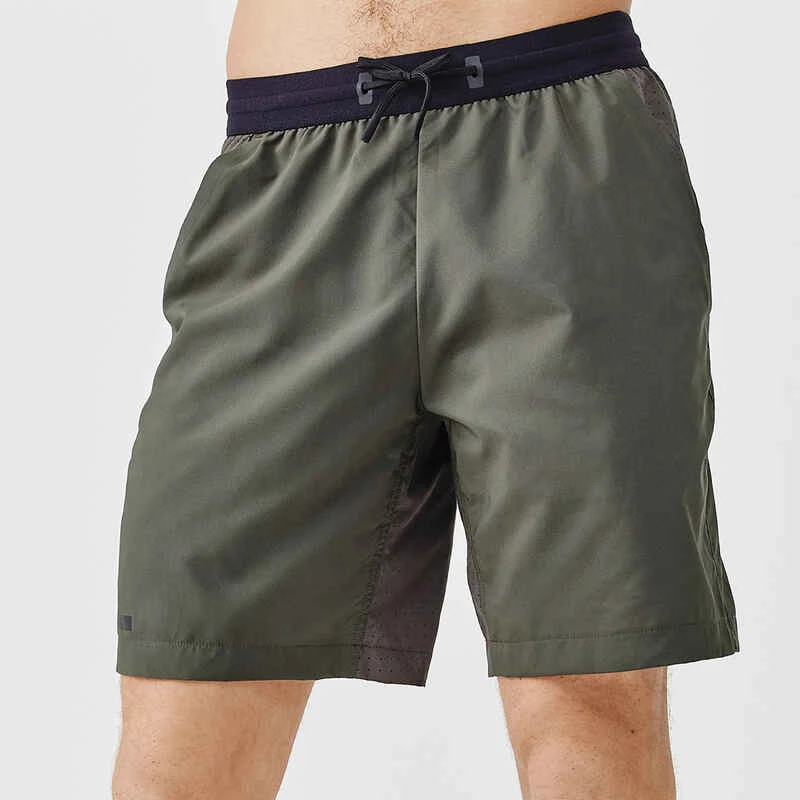 Kalenji Short Running Respirant Homme - Dry+ Olive Noire 1 Kalenji Short Running Respirant Homme - Dry+ Olive Noire