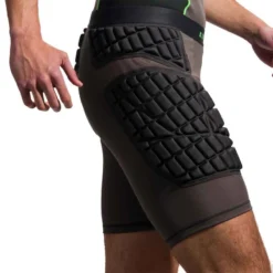 Sous Short De Protection Rugby Adulte Gris Vert -Sportmania sous short de protection rugby adulte gris vert 2