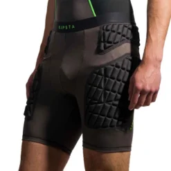 Sous Short De Protection Rugby Adulte Gris Vert -Sportmania sous short de protection rugby adulte gris vert 4