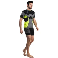 Sous-short De Protection Rugby Homme R500 Noir Jaune -Sportmania sous short de protection rugby homme r500 noir jaune 4