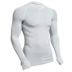 Kipsta Sous-vêtement Keepdry 500 Adulte Manches Longues Blanc