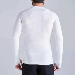 Kipsta Sous-vêtement Keepdry 500 Adulte Manches Longues Blanc -Sportmania sous vetement adulte keepdry 500 noir 4