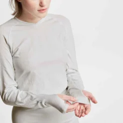 Kipsta Sous-vêtement Keepdry 500 Adulte Manches Longues Blanc -Sportmania sous vetement adulte keepdry 500 noir 8