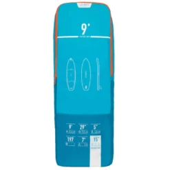 STAND UP PADDLE GONFLABLE DÉBUTANT 9 PIEDS BLEU ET ORANGE -Sportmania stand up paddle gonflable de randonnee debutant 9 pieds bleu et orange 17