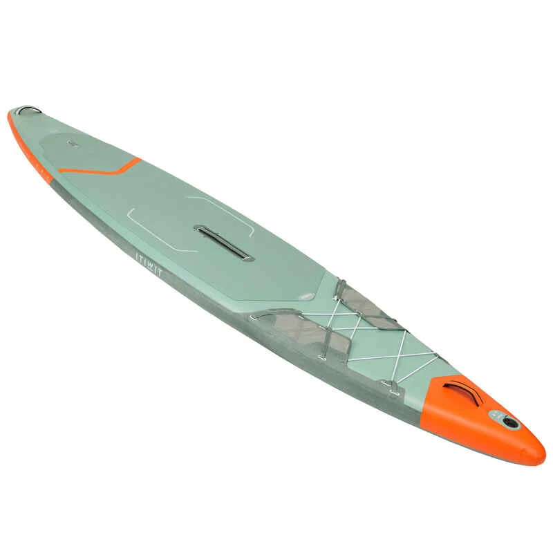 STAND UP PADDLE GONFLABLE RANDONNÉE DROPSTITCH RENFORCÉ X500 / 13"-31'VERT 3 STAND UP PADDLE GONFLABLE RANDONNÉE DROPSTITCH RENFORCÉ X500 / 13"-31'VERT – Image 3